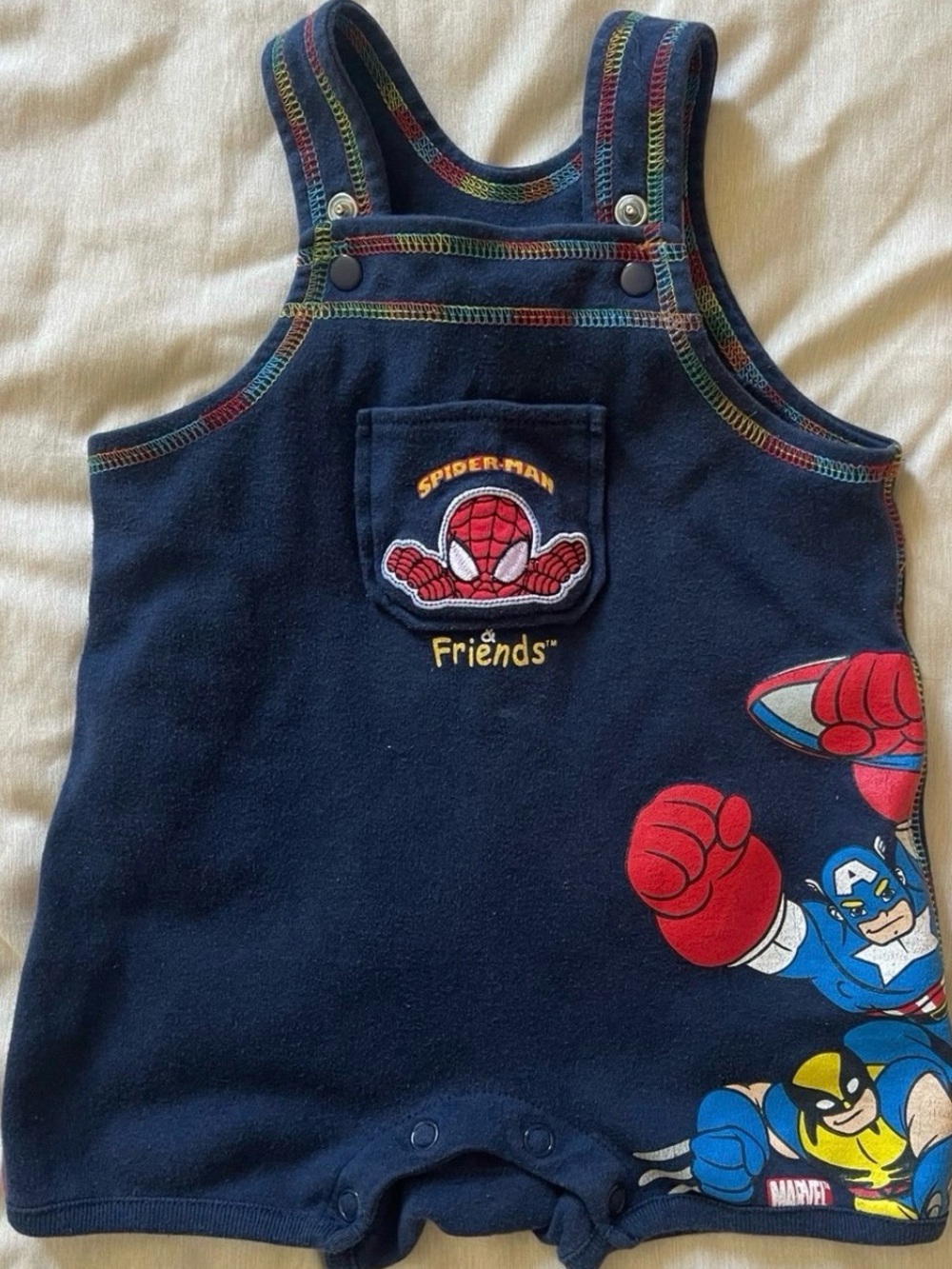 Vintage Spider-Man and Friends Romper